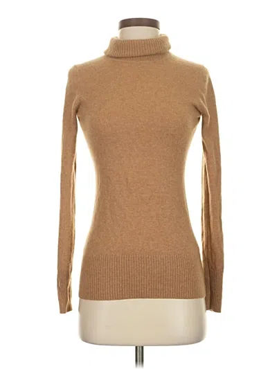 Pre-owned Jcrew Cashmere Pullover Sweater In Brown