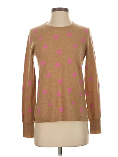 Pre-owned Jcrew Cashmere Pullover Sweater In Brown
