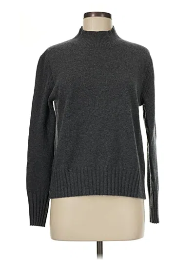 Pre-owned Jcrew Cashmere Pullover Sweater In Gray