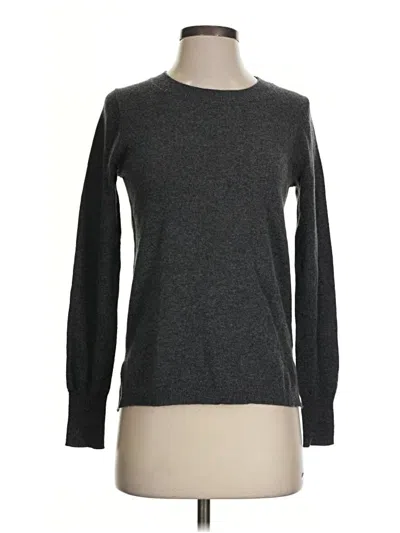 Pre-owned Jcrew Cashmere Pullover Sweater In Gray