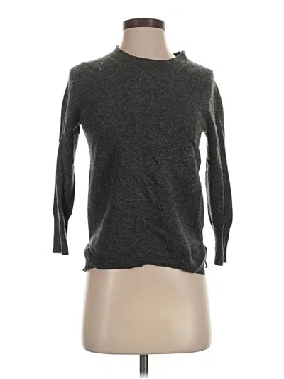 Pre-owned Jcrew Cashmere Pullover Sweater In Gray