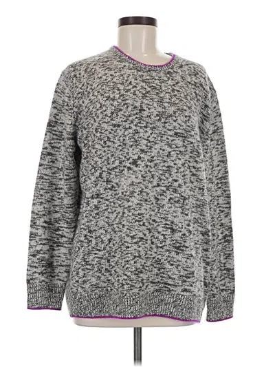Pre-owned Jcrew Cashmere Pullover Sweater In Gray