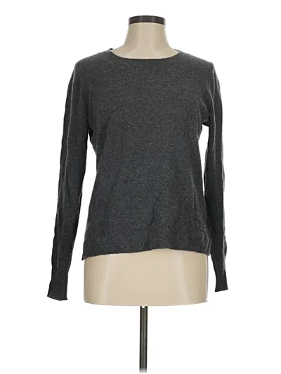 Pre-owned Jcrew Cashmere Pullover Sweater In Gray