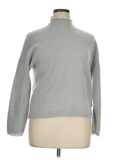 Pre-owned Jcrew Cashmere Pullover Sweater In Gray