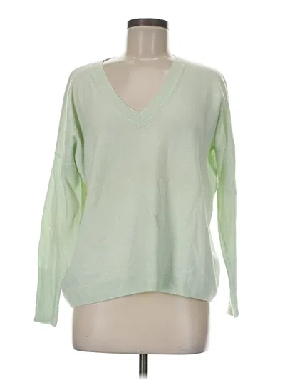 Pre-owned Jcrew Cashmere Pullover Sweater In Green