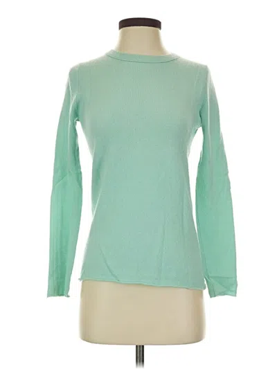 Pre-owned Jcrew Cashmere Pullover Sweater In Green