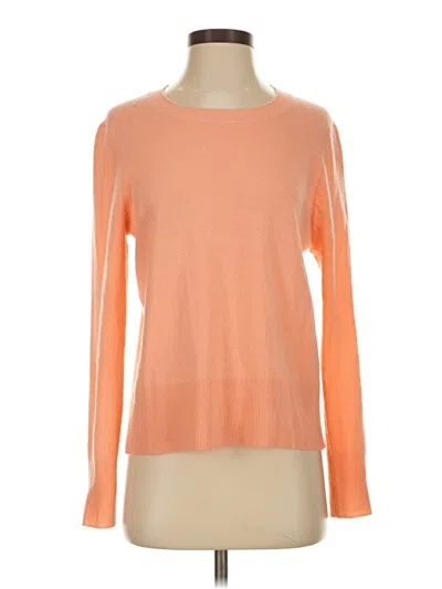 Pre-owned Jcrew Cashmere Pullover Sweater In Orange