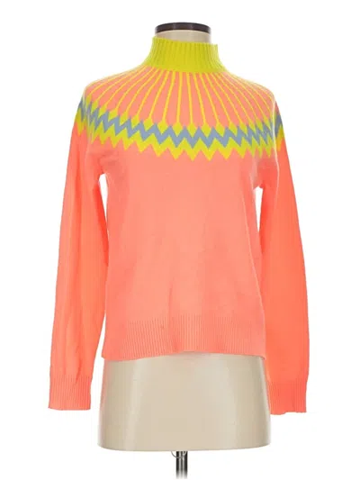Pre-owned Jcrew Cashmere Pullover Sweater In Orange
