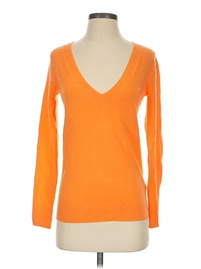 Pre-owned Jcrew Cashmere Pullover Sweater In Orange