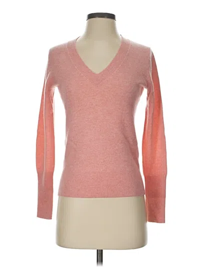 Pre-owned Jcrew Cashmere Pullover Sweater In Orange