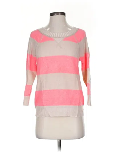 Pre-owned Jcrew Cashmere Pullover Sweater In Pink