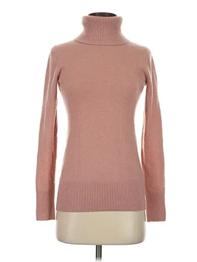 Pre-owned Jcrew Cashmere Pullover Sweater In Pink