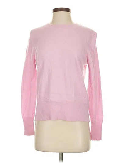 Pre-owned Jcrew Cashmere Pullover Sweater In Pink