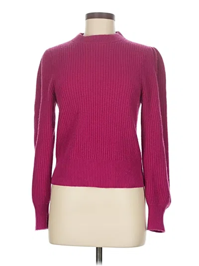 Pre-owned Jcrew Cashmere Pullover Sweater In Pink