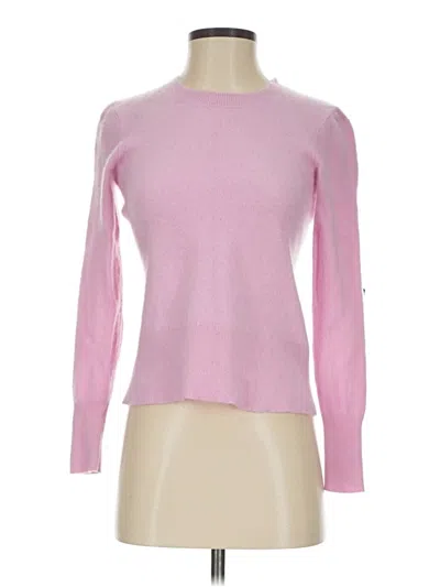 Pre-owned Jcrew Cashmere Pullover Sweater In Pink