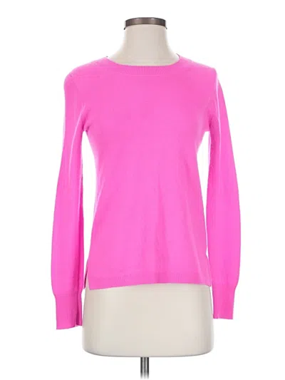 Pre-owned Jcrew Cashmere Pullover Sweater In Pink