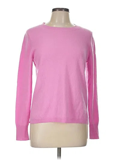 Pre-owned Jcrew Cashmere Pullover Sweater In Pink