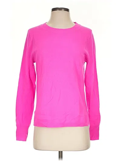 Pre-owned Jcrew Cashmere Pullover Sweater In Pink