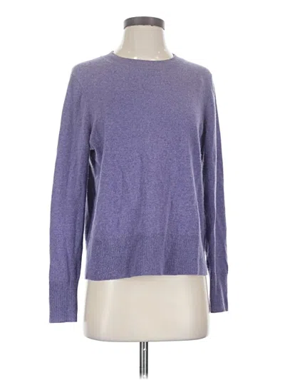 Pre-owned Jcrew Cashmere Pullover Sweater In Purple