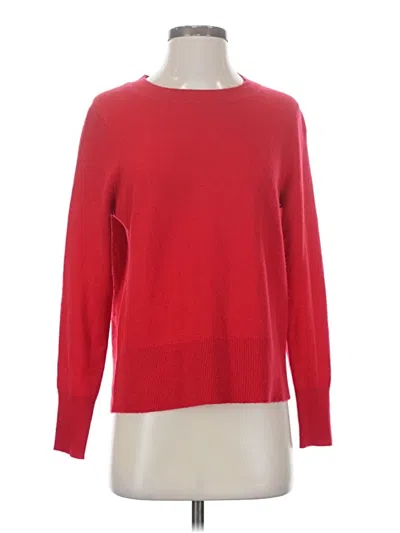 Pre-owned Jcrew Cashmere Pullover Sweater In Red