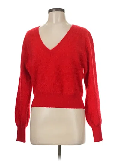 Pre-owned Jcrew Cashmere Pullover Sweater In Red