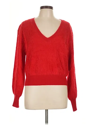 Pre-owned Jcrew Cashmere Pullover Sweater In Red