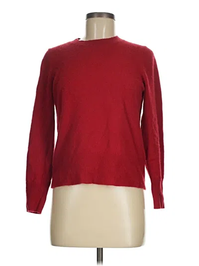 Pre-owned Jcrew Cashmere Pullover Sweater In Red