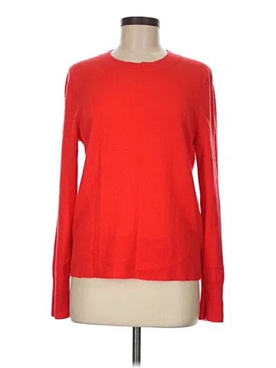 Pre-owned Jcrew Cashmere Pullover Sweater In Red