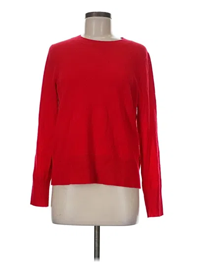 Pre-owned Jcrew Cashmere Pullover Sweater In Red