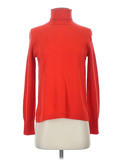 Pre-owned Jcrew Cashmere Pullover Sweater In Red