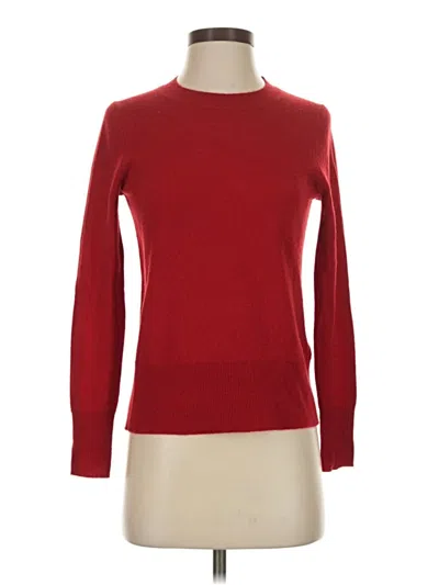 Pre-owned Jcrew Cashmere Pullover Sweater In Red