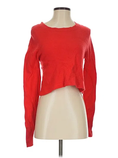 Pre-owned Jcrew Cashmere Pullover Sweater In Red