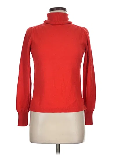 Pre-owned Jcrew Cashmere Pullover Sweater In Red