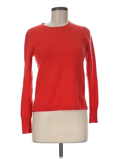 Pre-owned Jcrew Cashmere Pullover Sweater In Red