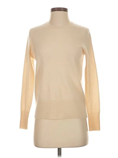 Pre-owned Jcrew Cashmere Pullover Sweater In Tan