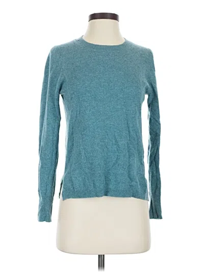 Pre-owned Jcrew Cashmere Pullover Sweater In Teal