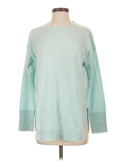 Pre-owned Jcrew Cashmere Pullover Sweater In Teal
