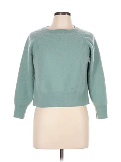 Pre-owned Jcrew Cashmere Pullover Sweater In Teal