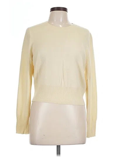 Pre-owned Jcrew Cashmere Pullover Sweater In Yellow