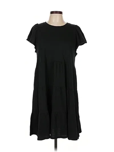 Pre-owned Jcrew Casual Dress In Black
