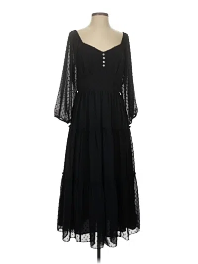 Pre-owned Jcrew Casual Dress In Black