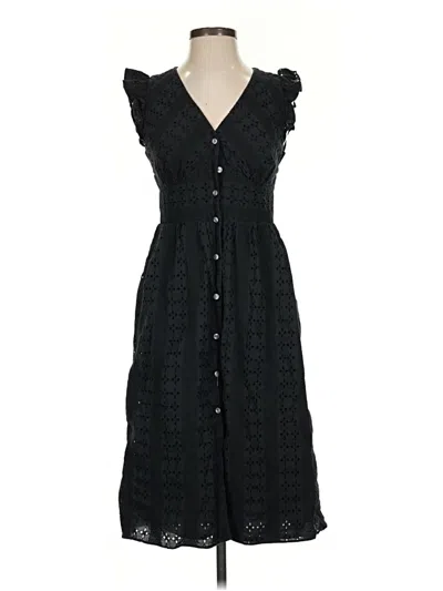 Pre-owned Jcrew Casual Dress In Black