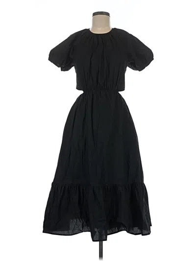 Pre-owned Jcrew Casual Dress In Black