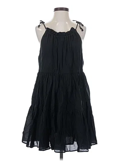 Pre-owned Jcrew Casual Dress In Black
