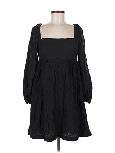 Pre-owned Jcrew Casual Dress In Black