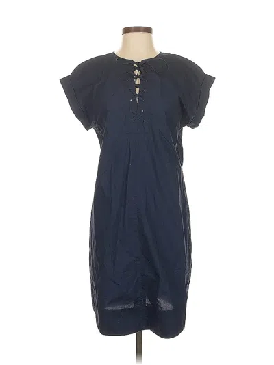 Pre-owned Jcrew Casual Dress In Blue