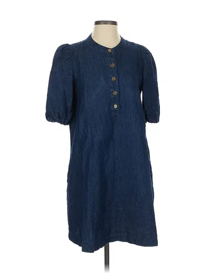 Pre-owned Jcrew Casual Dress In Blue