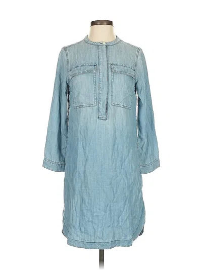 Pre-owned Jcrew Casual Dress In Blue