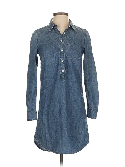 Pre-owned Jcrew Casual Dress In Blue