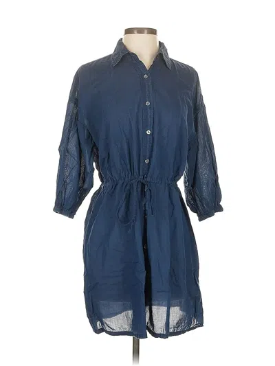 Pre-owned Jcrew Casual Dress In Blue